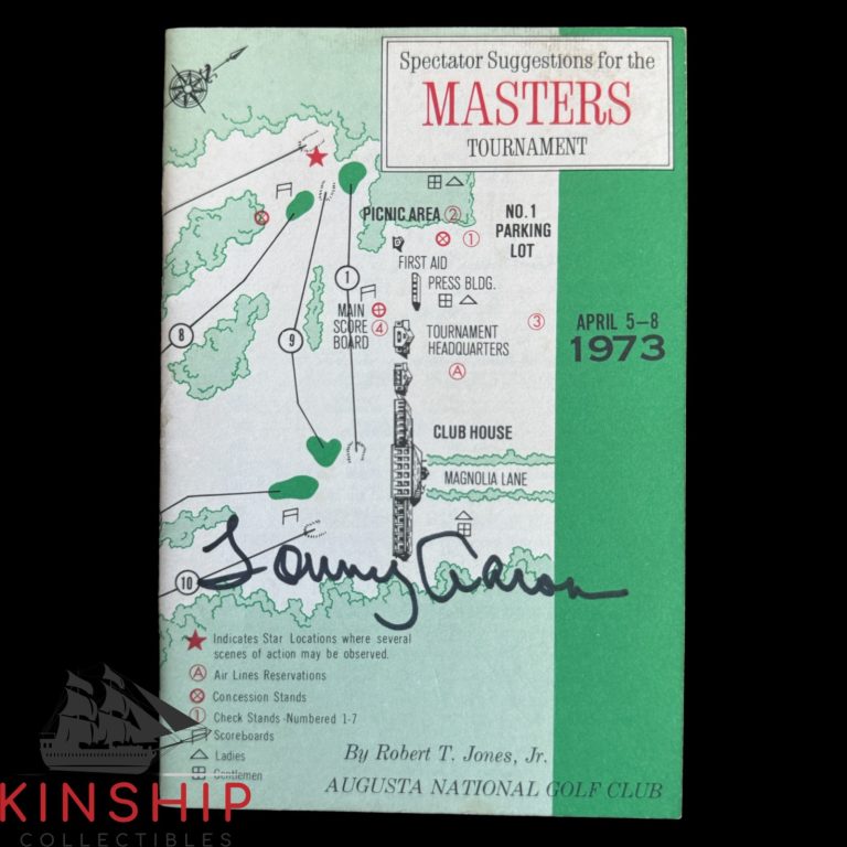 Tommy Aaron signed 1973 Masters Spectator Guide JSA COA Augusta Golf Auto Z2581