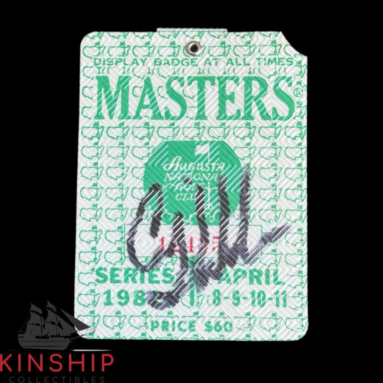 Craig Stadler signed 1982 Masters Badge JSA COA Augusta Golf Auto Rare Z2580