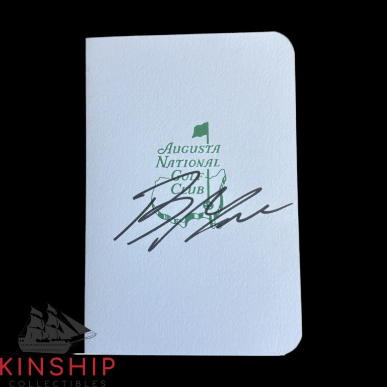 Robert MacIntyre signed Masters Scorecard JSA COA Augusta PGA Golf Auto Z2585