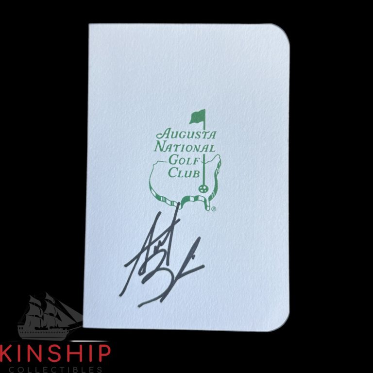 Akshay Bhatia signed Masters Scorecard JSA COA Augusta PGA Golf Auto Z2586