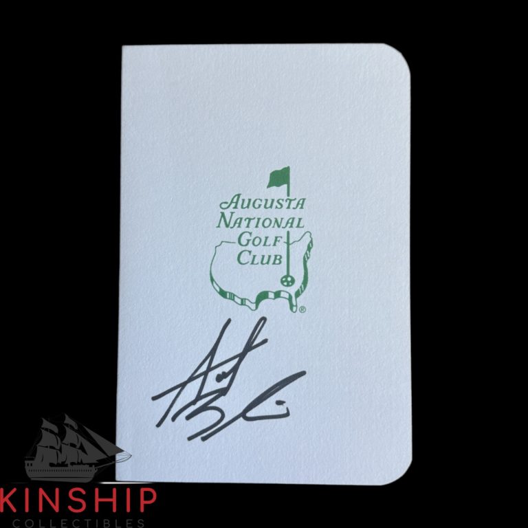 Akshay Bhatia signed Masters Scorecard JSA COA Augusta PGA Golf Auto Z2587