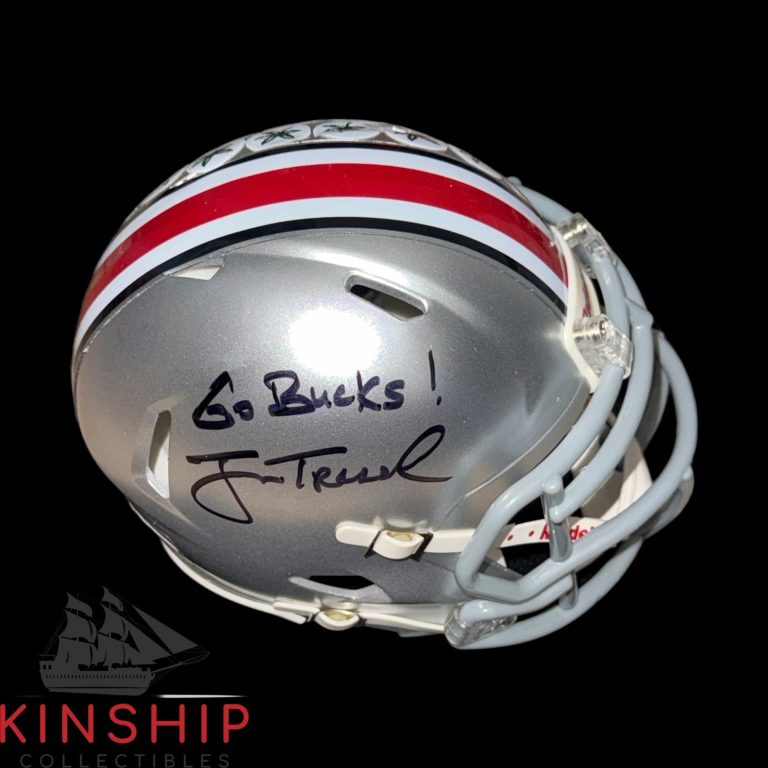 Jim Tressel signed Ohio State Mini Helmet JSA COA Inscribed Auto Rare F108