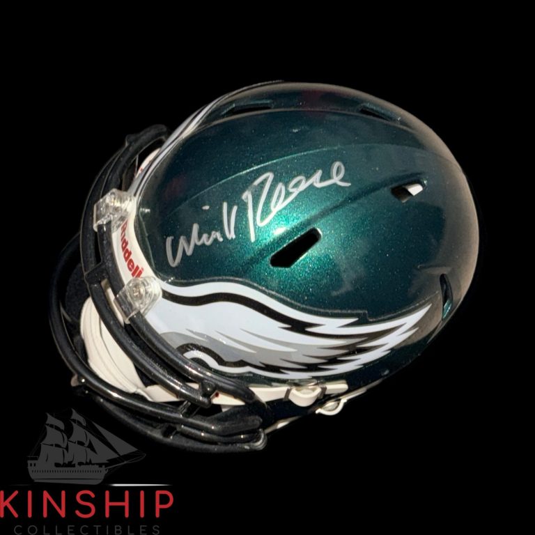 Merrill Reese signed Philadelphia Eagles Mini Helmet JSA COA Rare HOF Auto F110