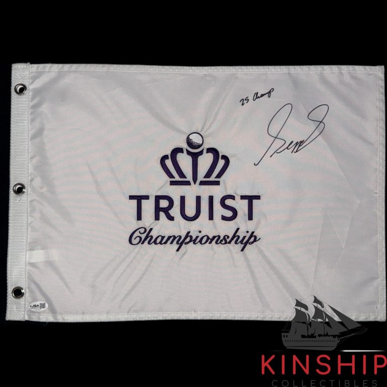 Sepp Straka signed Truist Championship Golf Pin Flag JSA COA Inscribed Auto G193