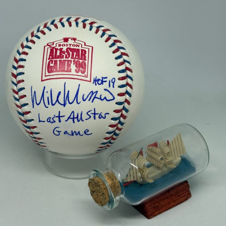 Mike Mussina signed Rawlings 1999 All Star Game Logo Baseball JSA COA Auto A4404