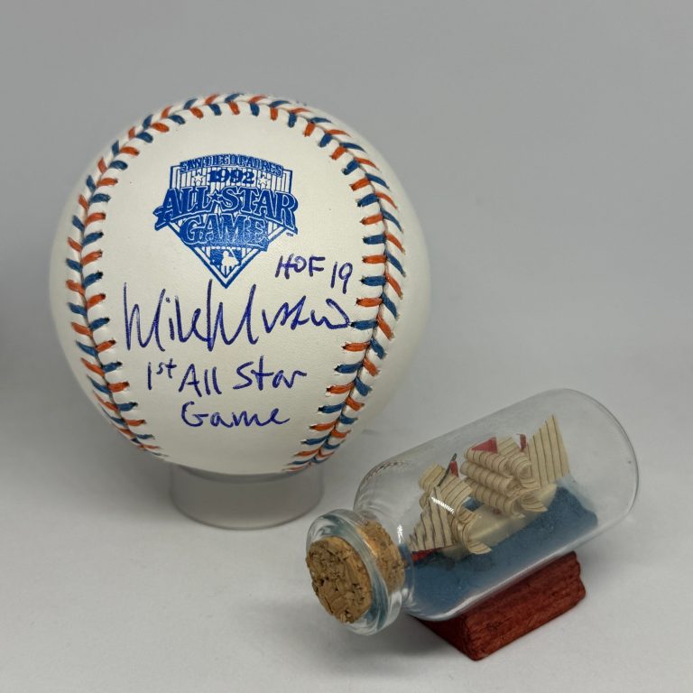 Mike Mussina signed Rawlings 1992 All Star Game Logo Baseball JSA COA Auto A4401