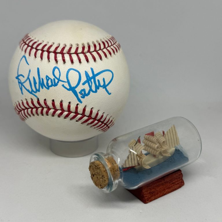 Richard Petty signed Rawlings OML Baseball JSA COA NASCAR Auto Rare A4402