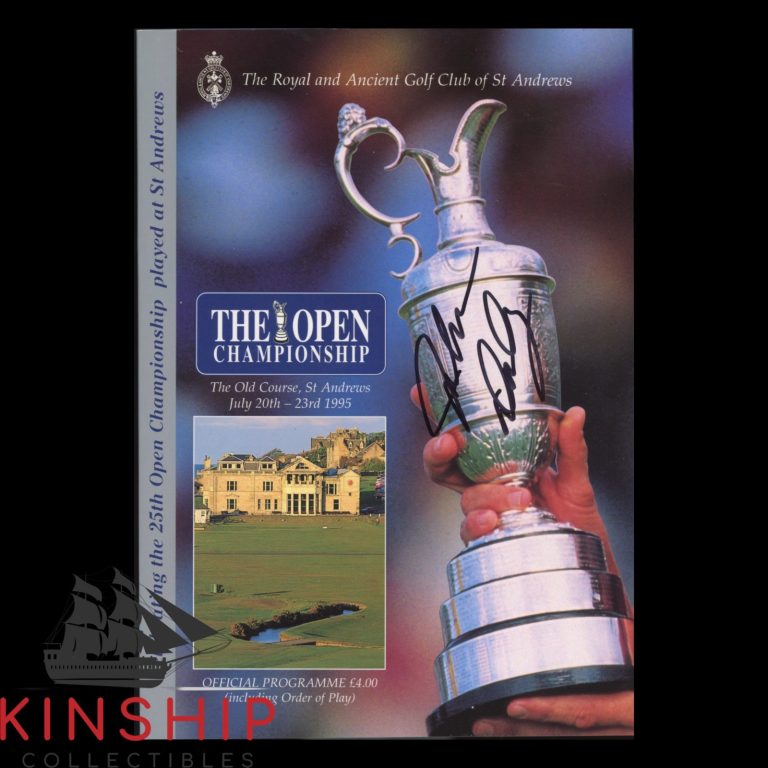 John Daly signed 1995 British Open Program JSA COA St Andrews Old Course E397