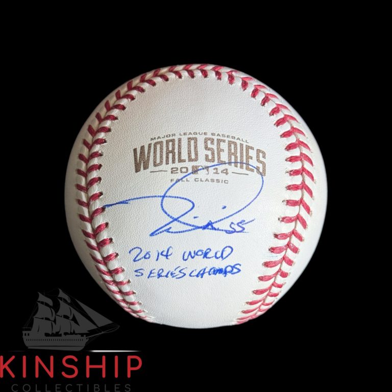 Tim Lincecum signed Rawlings 2014 World Series Logo Baseball JSA Inscribed Auto