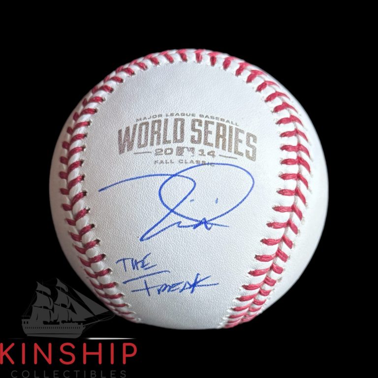 Tim Lincecum signed Rawlings 2014 World Series Logo Baseball JSA Inscribed Auto