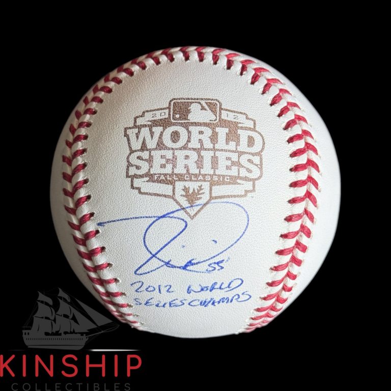 Tim Lincecum signed Rawlings 2012 World Series Logo Baseball JSA Inscribed Auto