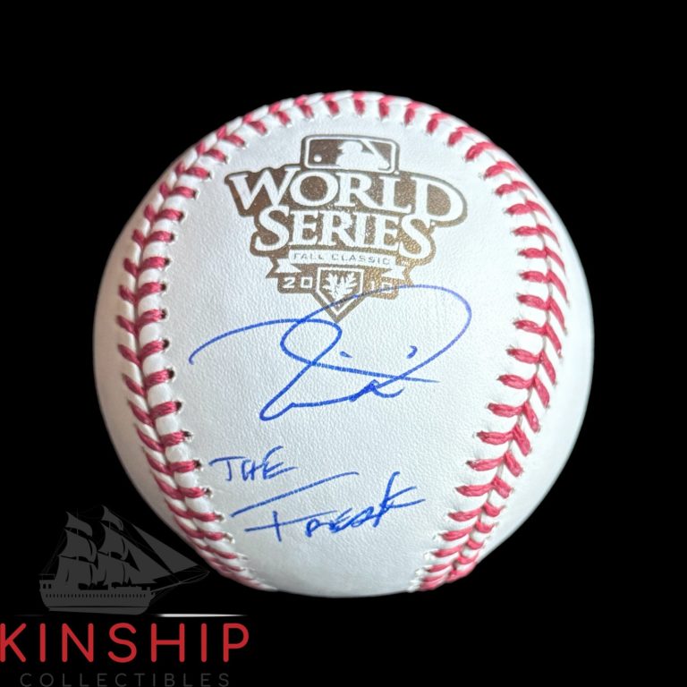 Tim Lincecum signed Rawlings 2010 World Series Logo Baseball JSA Inscribed Auto