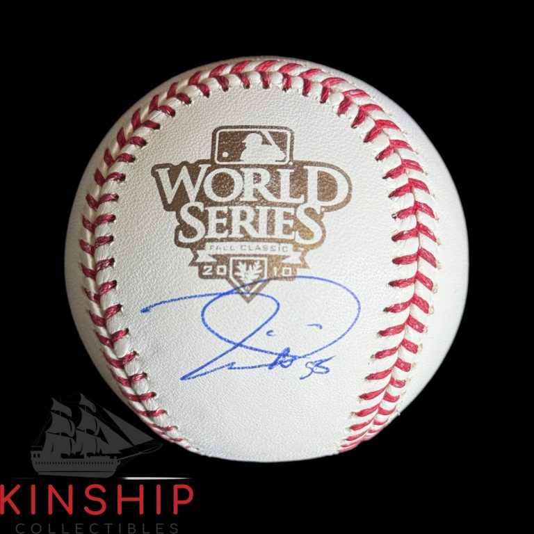 Tim Lincecum signed Rawlings 2010 World Series Logo Baseball JSA Giants Auto