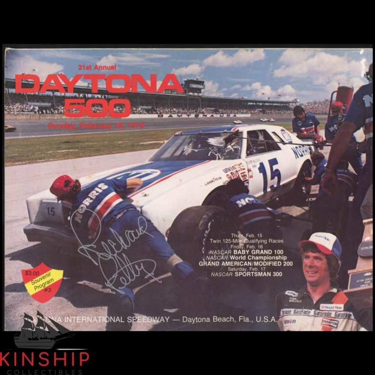 Richard Petty signed 1979 Daytona 500 Program JSA COA NASCAR Auto Winner E405