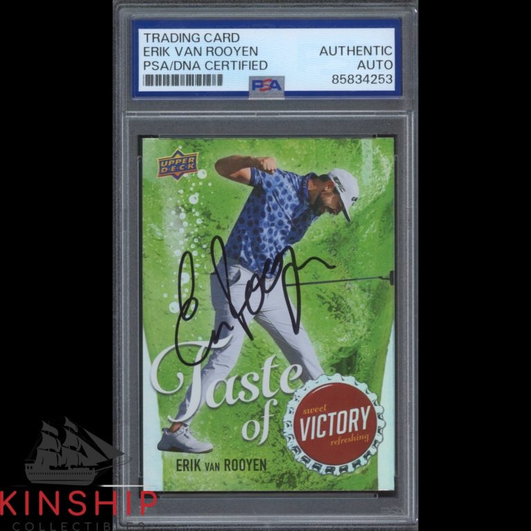 Erik Van Rooyen signed 2026 Upper Deck Golf Card PSA DNA Slab Masters Auto C6093