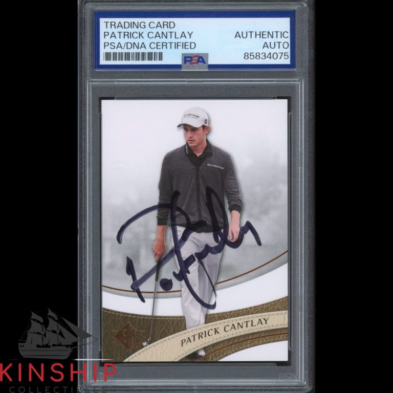 Patrick Cantlay signed 2014 Upper Deck SP Rookie Card PSA Golf Auto 2013 C6116