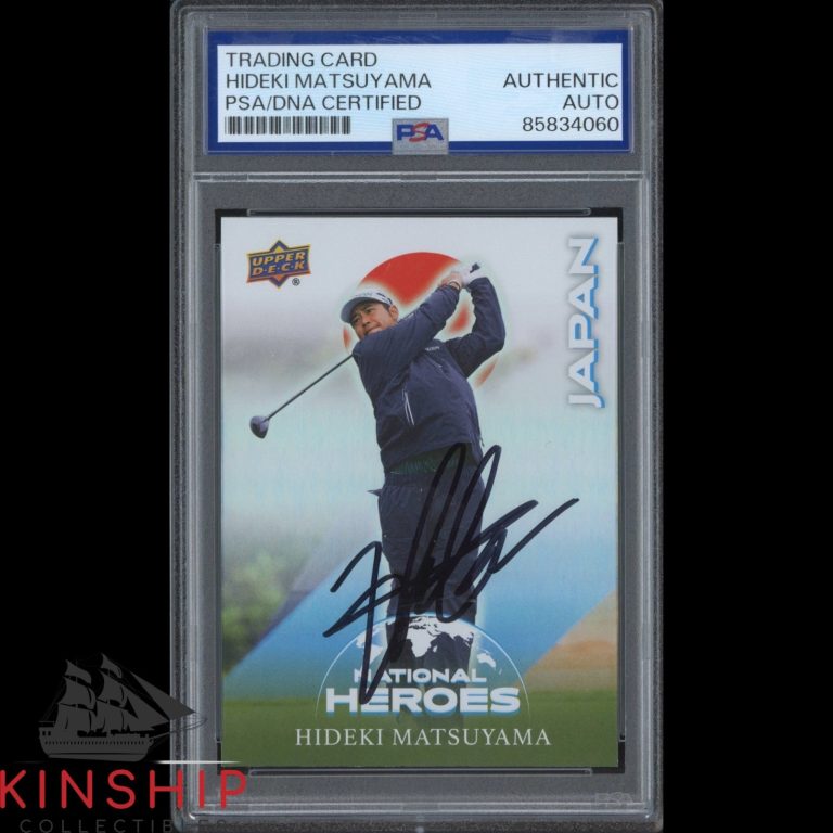 Hideki Matsuyama signed 2026 Upper Deck Japan Card PSA DNA Masters Auto C6113