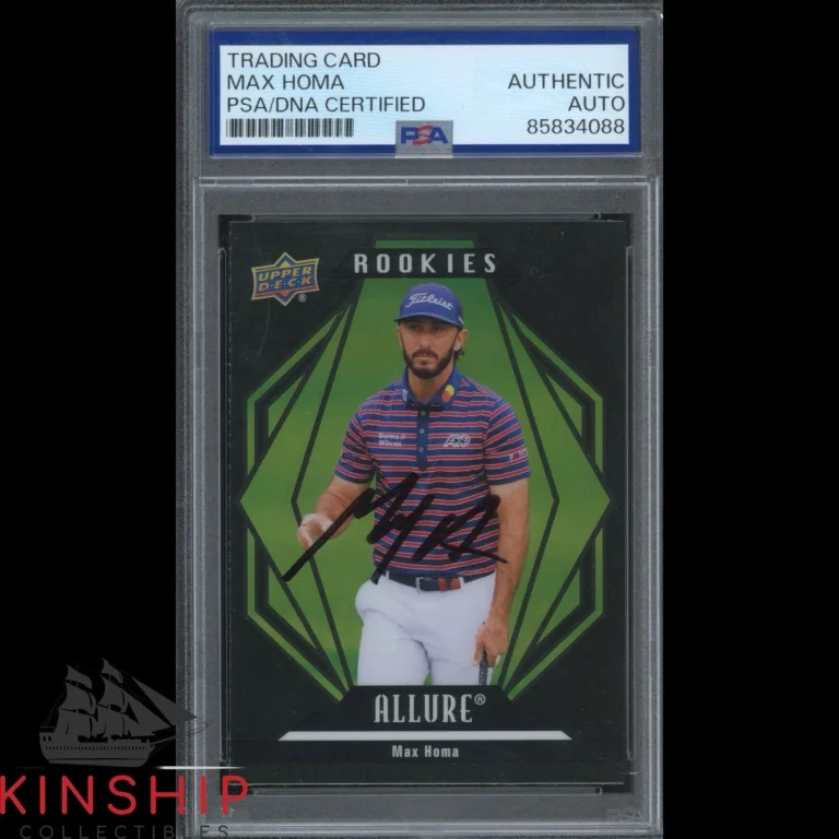 Max Homa signed 2024 Upper Deck Allure Trading Card PSA DNA Slab Golf C6086