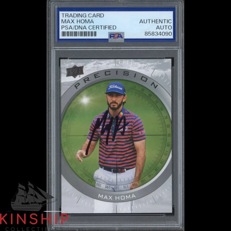 Max Homa signed 2024 Upper Deck Precision Trading Card PSA DNA Slab Golf C6078