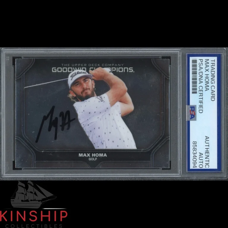 Max Homa signed 2024 Upper Deck Goodwin Trading Card PSA DNA Slab Golf C6085