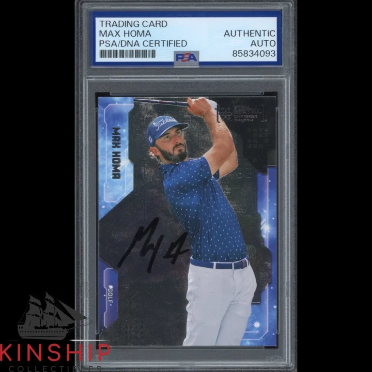 Max Homa signed 2024 Skybox Metal Universe Trading Card PSA DNA Slab Golf C6083