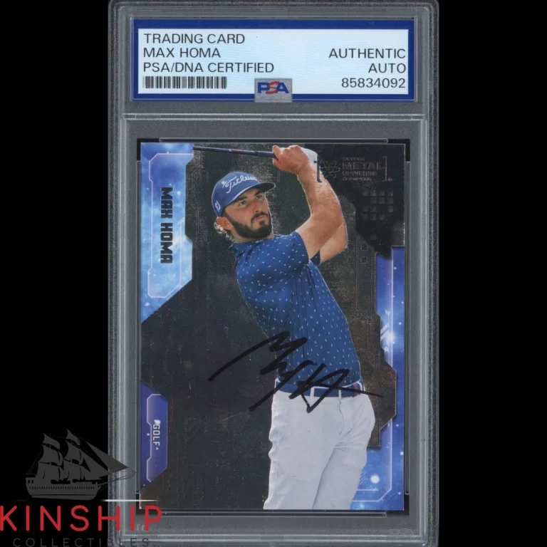 Max Homa signed 2024 Skybox Metal Universe Trading Card PSA DNA Slab Golf C6080