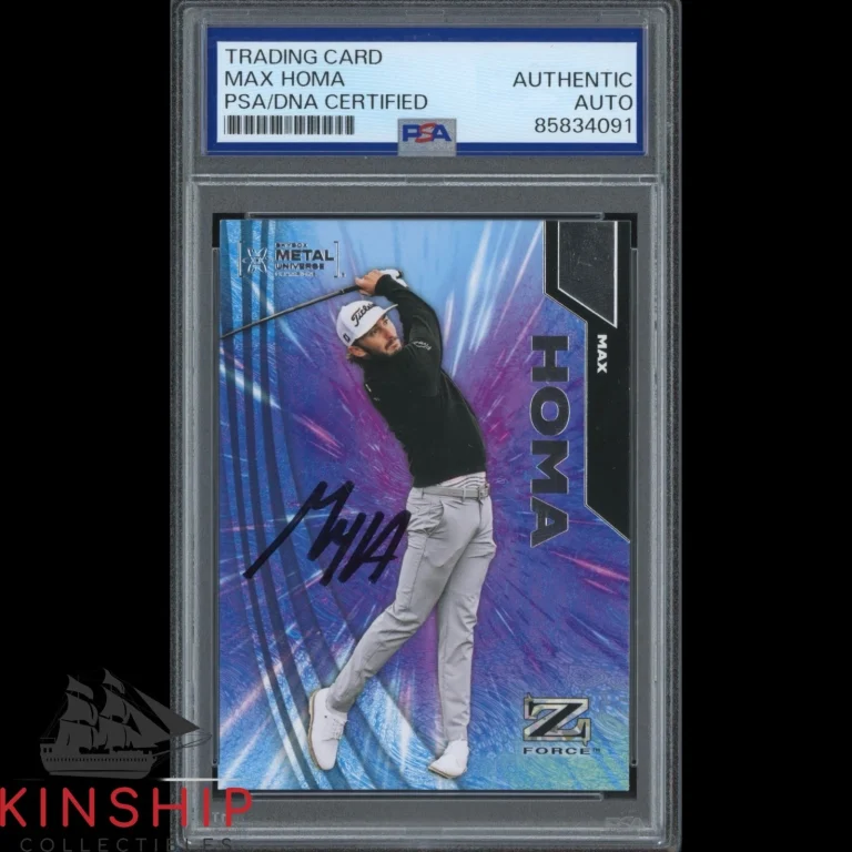 Max Homa signed 2024 Skybox Metal Universe Trading Card PSA DNA Slab Golf C6081