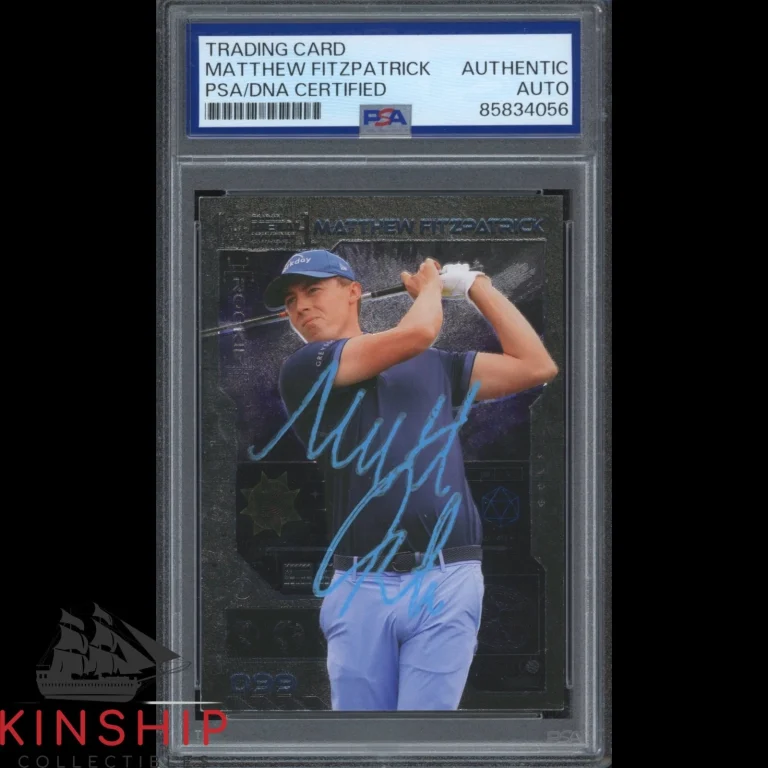 Matt Fitzpatrick signed 2023 Skybox Metal Universe Card PSA DNA Golf Auto C6110