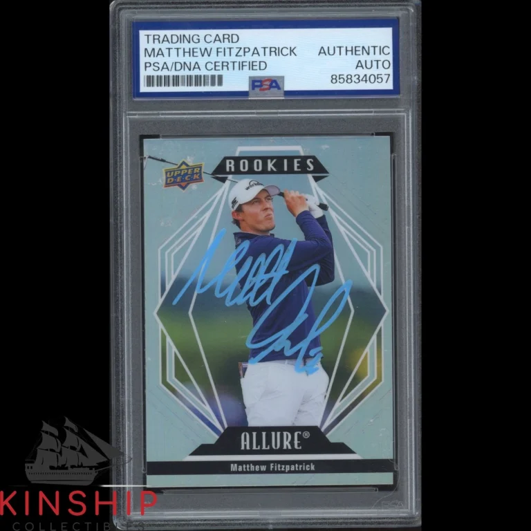Matt Fitzpatrick signed 2024 Upper Deck Allure Card PSA DNA Golf Auto C6109