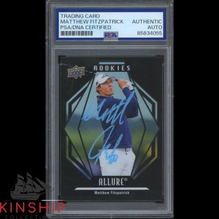 Matt Fitzpatrick signed 2024 Upper Deck Allure Card PSA DNA Golf Auto C6108