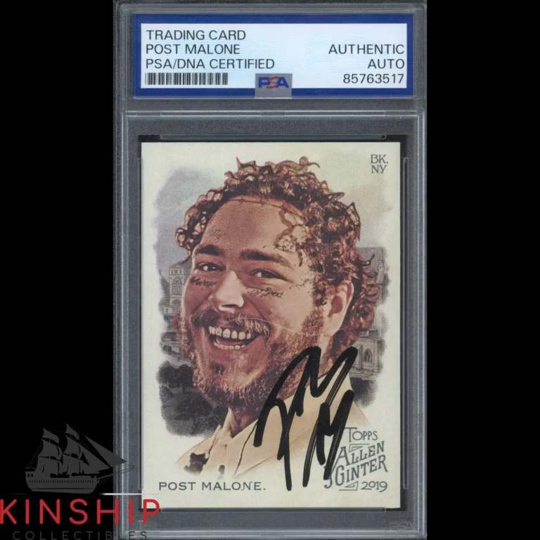 Post Malone signed 2019 Topps Allen & Ginter Card PSA DNA Slab Music Auto C6126