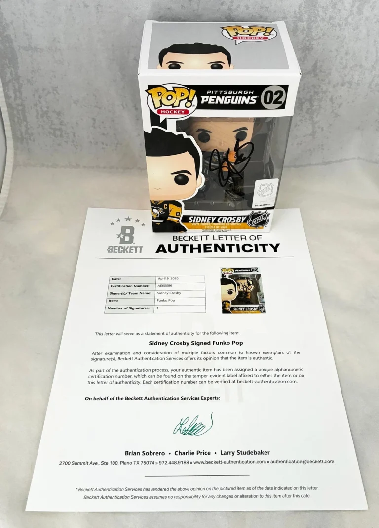 Wayne Gretzky Signed Funko Pop Edmonton Oilers Beckett BAS COA