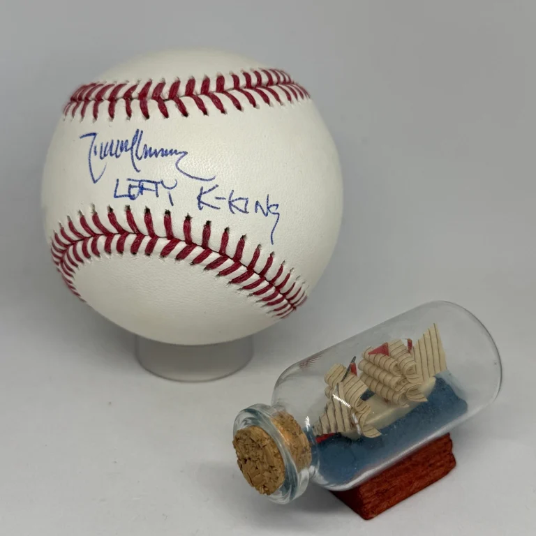 Randy Johnson signed Rawlings Baseball JSA COA Inscribed LEFTY K KING Auto A4418