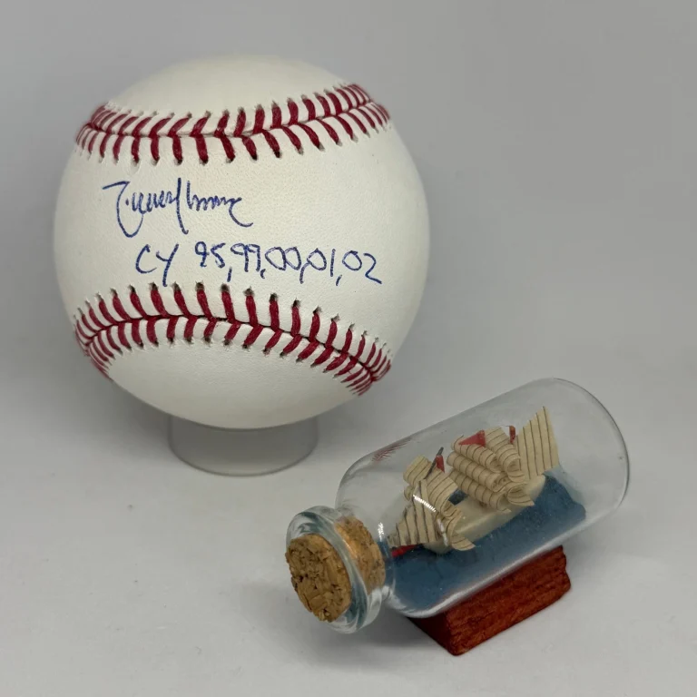 Randy Johnson signed Rawlings Baseball JSA COA Inscribed CY YOUNG Auto A4419
