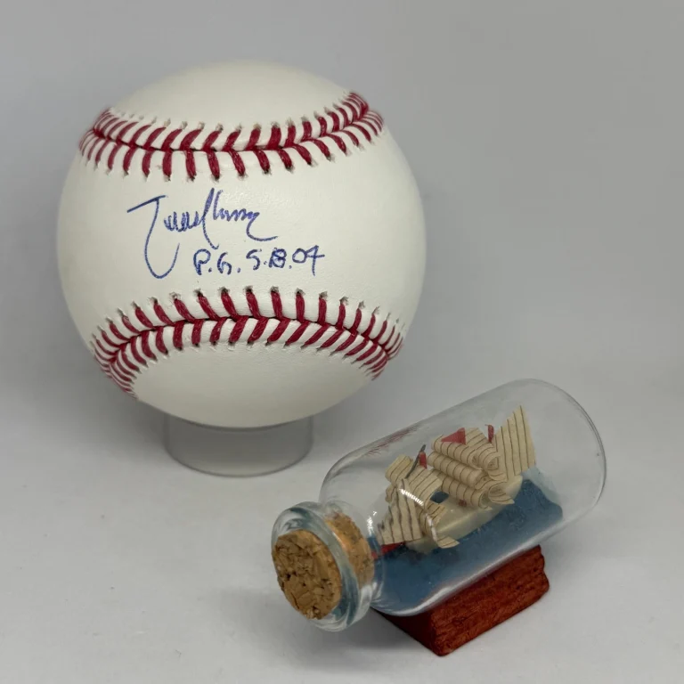 Randy Johnson signed Rawlings Baseball JSA COA Inscribed Perfect Game Auto A4427