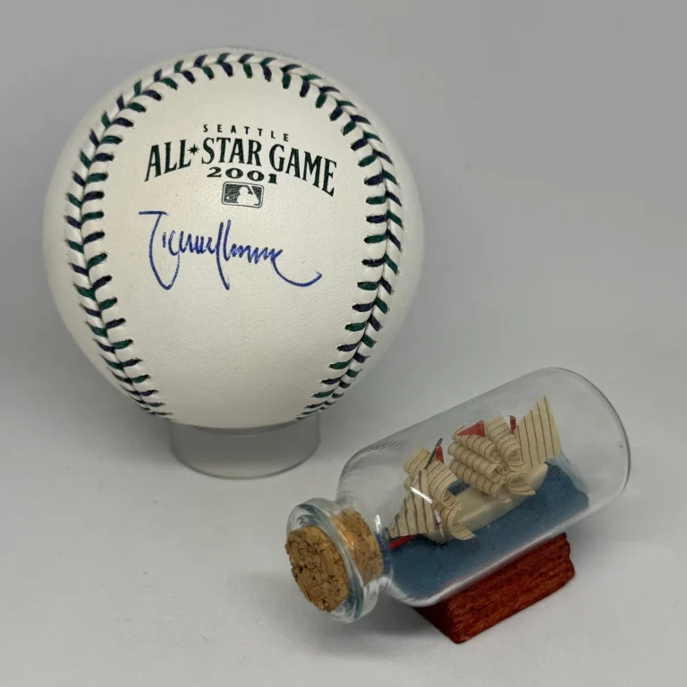 Randy Johnson signed Rawlings 2001 All Star Game Logo Baseball JSA Auto A4437