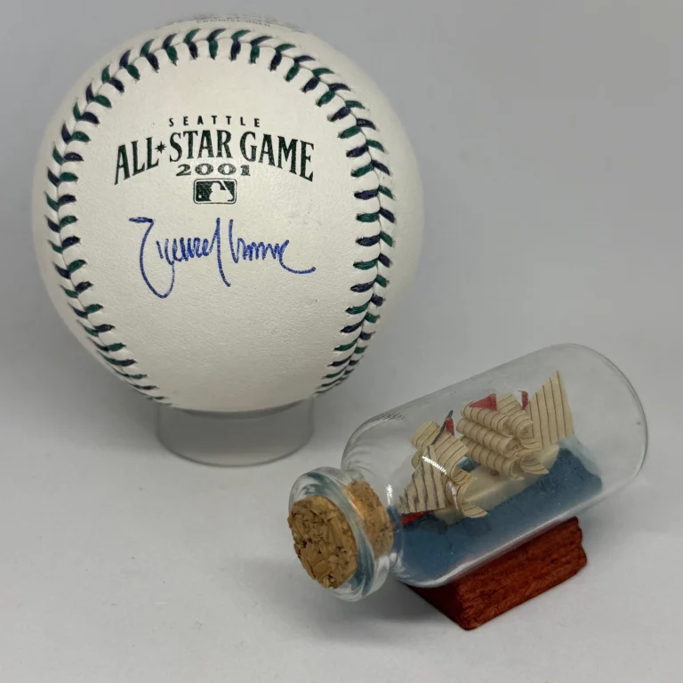 Randy Johnson signed Rawlings 2001 All Star Game Logo Baseball JSA Auto A4436
