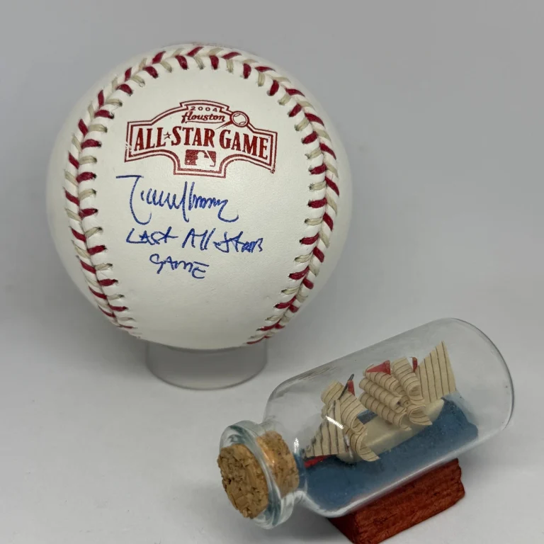 Randy Johnson signed 2004 All Star Game Logo Baseball JSA Inscribed Auto A4442