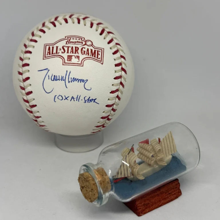 Randy Johnson signed 2004 All Star Game Logo Baseball JSA Inscribed Auto A4445