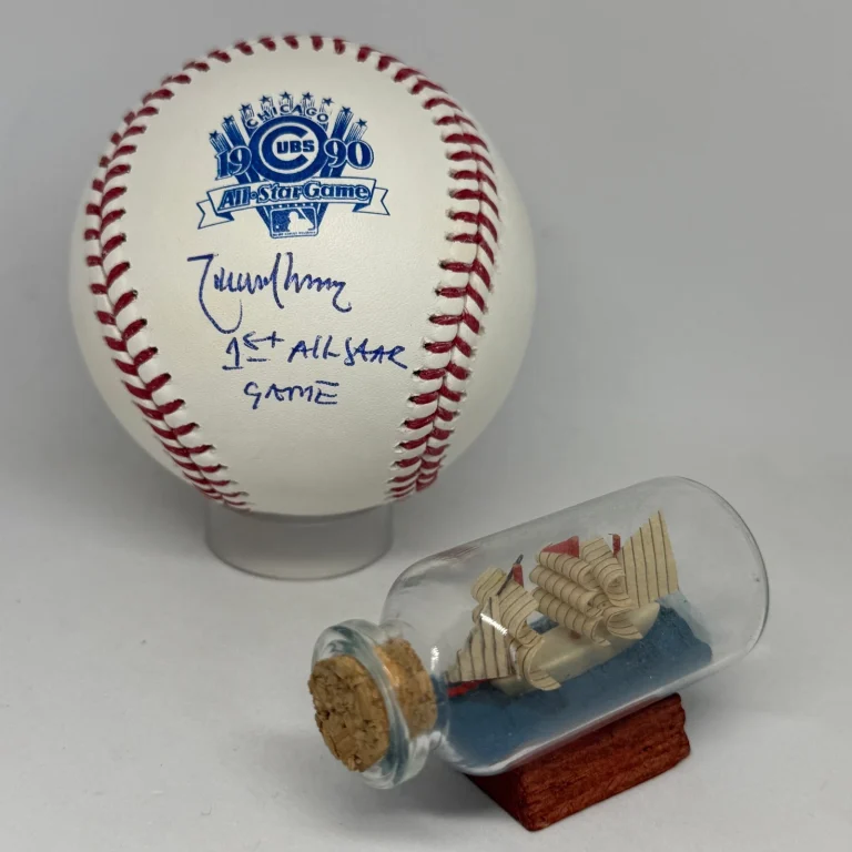 Randy Johnson signed 1990 All Star Game Logo Baseball JSA Inscribed Auto A4447