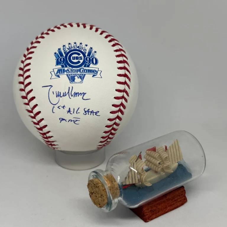 Randy Johnson signed 1990 All Star Game Logo Baseball JSA Inscribed Auto A4448
