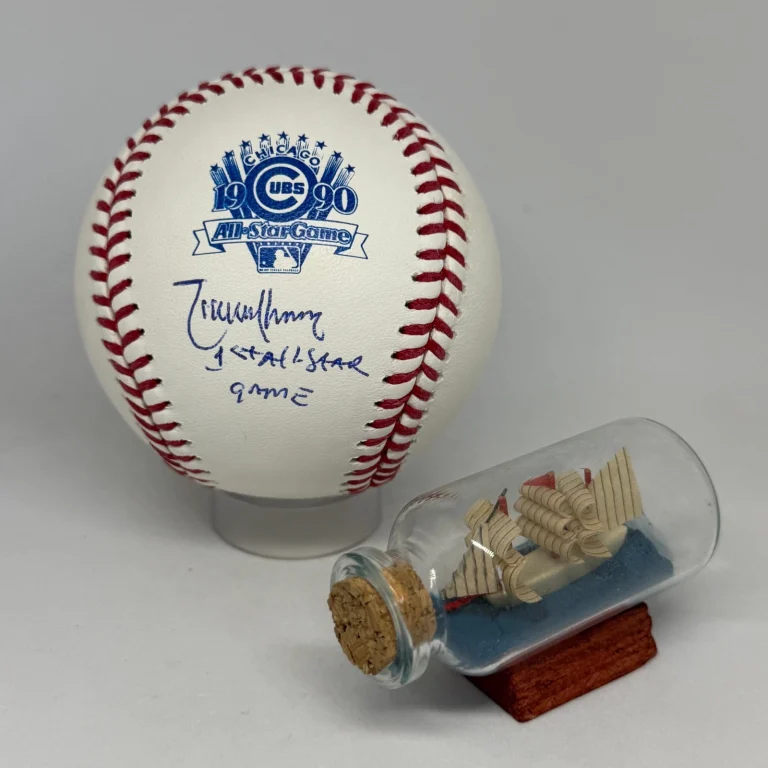 Randy Johnson signed 1990 All Star Game Logo Baseball JSA Inscribed Auto A4451
