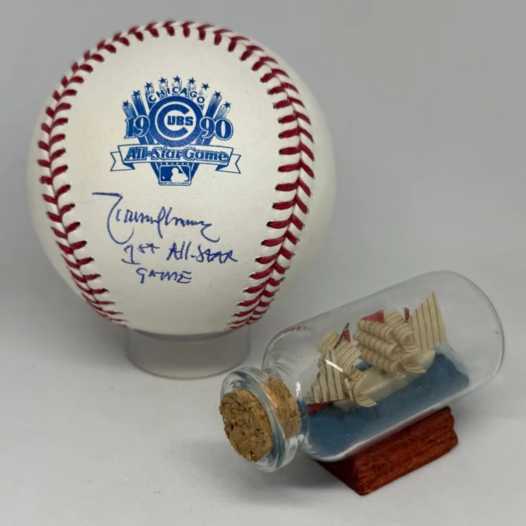 Randy Johnson signed 1990 All Star Game Logo Baseball JSA Inscribed Auto A4452