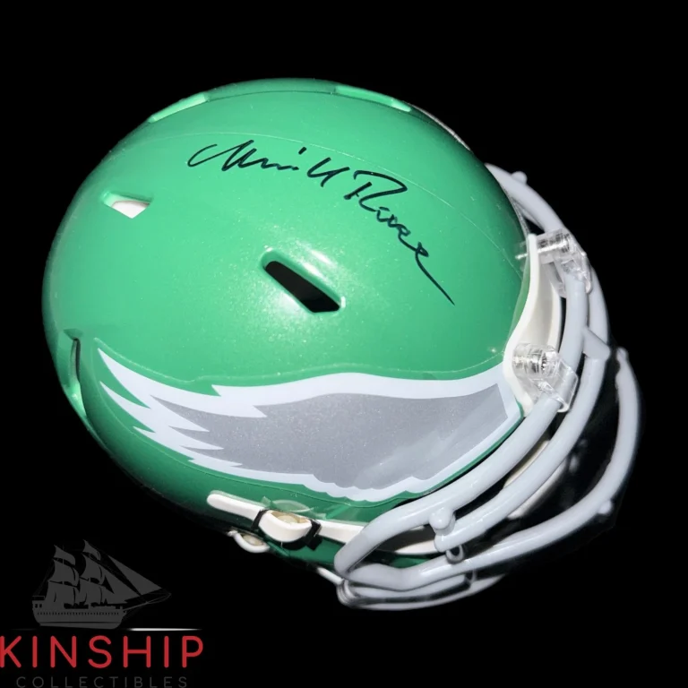 Merrill Reese signed Philadelphia Eagles Mini Helmet JSA COA Rare HOF Auto F111