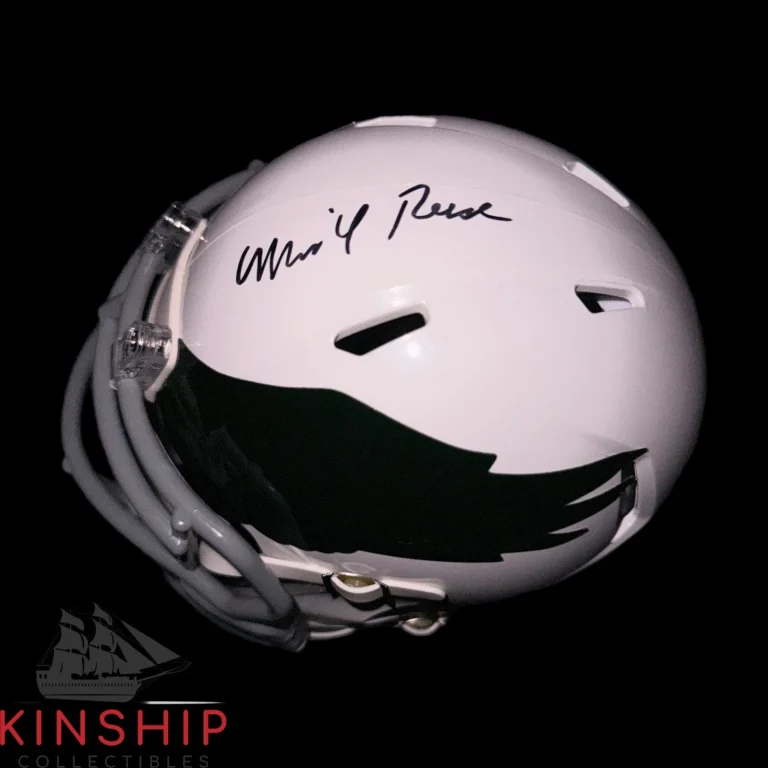 Merrill Reese signed Philadelphia Eagles Mini Helmet JSA COA Rare HOF Auto F112