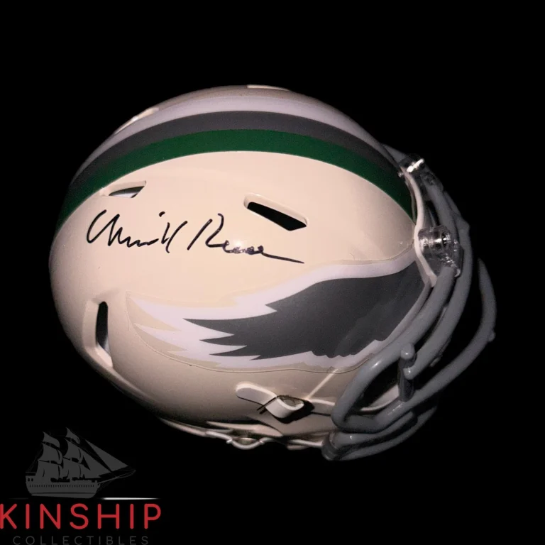 Merrill Reese signed Philadelphia Eagles Mini Helmet JSA COA Rare HOF Auto F113