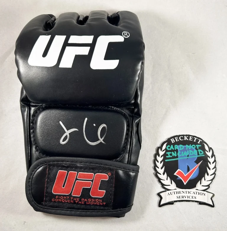 Jon Anik Signed UFC MMA Glove Beckett BAS COA