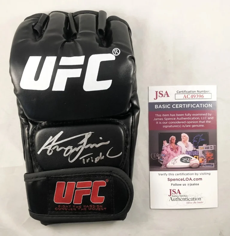 Henry Cejudo Signed UFC MMA Glove Triple C JSA COA