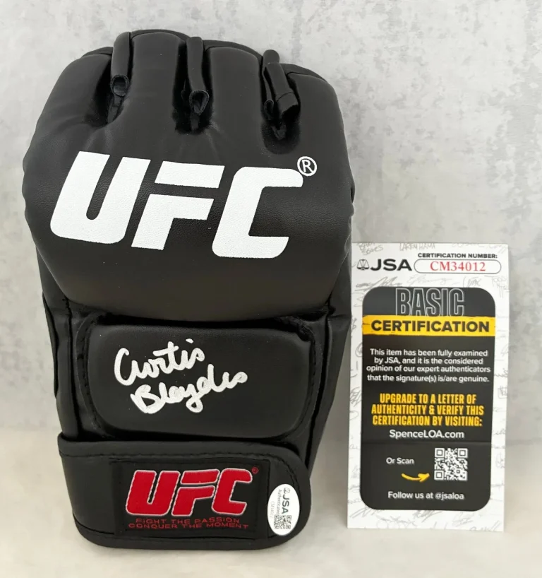 Curtis Baydes Signed UFC Glove JSA COA