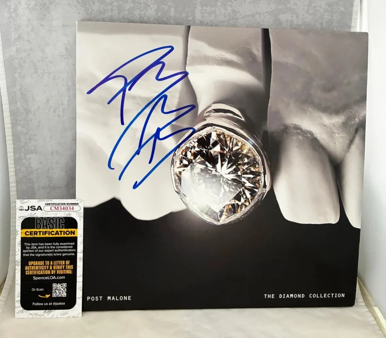 Post Malone Signed Vinyl LP Album The Diamond Collection JSA 1 COA